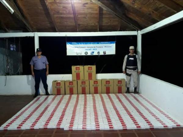 Decomisan 4 mil gruesas de cigarrillo paraguayo