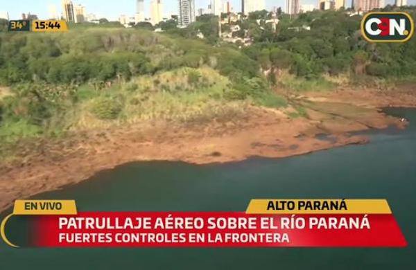 Realizan patrullaje aéreo sobre el Río Paraná - C9N