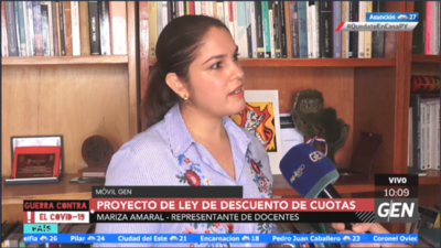 HOY / Mariza Amaral, representante de docentes, sobre el proyecto de Ley de descuento de cuotas en instituciones educativas privadas