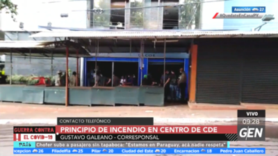 HOY / Federico Monges, sobre principio de incendio en microcentro de CDE