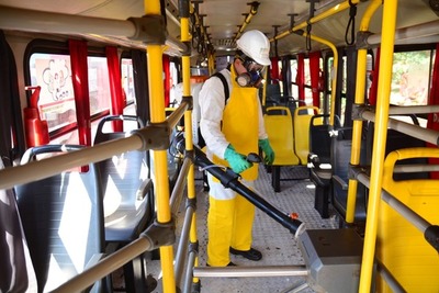 Previa desinfección, retornan buses de transporte público en CDE - Paraguay Informa