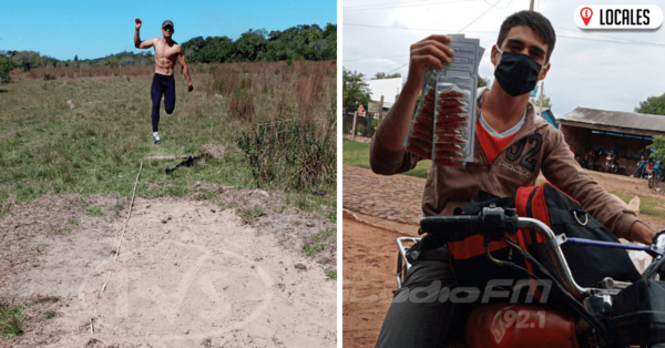 Joven itapuense vende especias durante el día y sueña con representar al país en la modalidad de salto largo