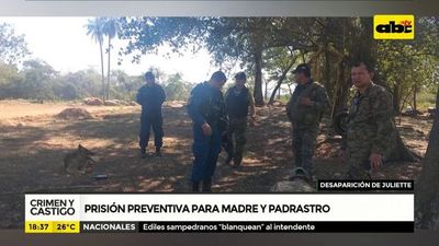 Prisión preventiva para madre y padrastro de Juliette - Crimen y castigo - ABC Color