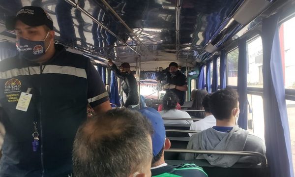 Controlan cumplimiento de medidas sanitarias en buses