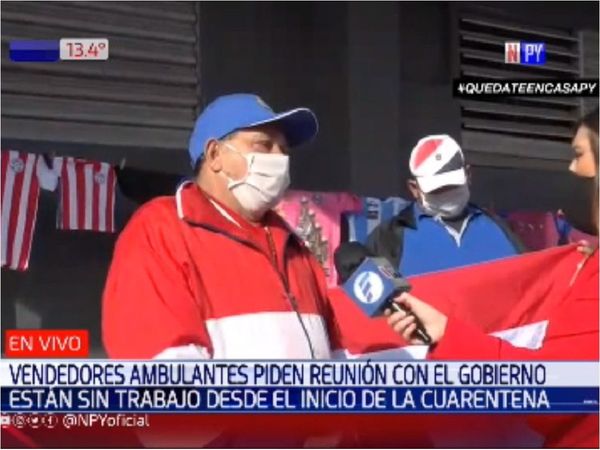 Vendedores ambulantes piden una reunión con el Gobierno