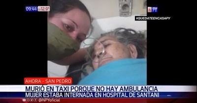 Mujer muere en un taxi ante falta de ambulancia