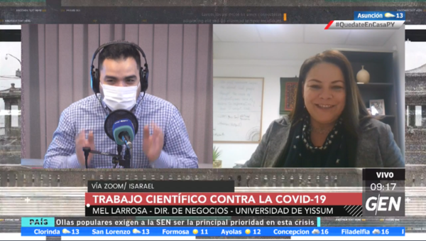 HOY / Mell Larrosa, directora de Negocios de la Universidad de Yissum (Israel), sobre trabajo científico contra la Covid-19