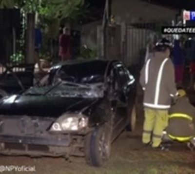Violento accidente de tránsito en J. A. Saldívar - Paraguay.com