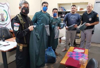 Presos confeccionan 103 equipos de bioseguridad y 50.000 tapabocas