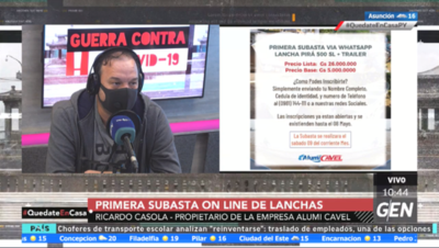 HOY / Ricardo Casola, propietario de la empresa Alumi Cavel, sobre la primera subasta online de lanchas