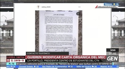 HOY / El Centro de Estudiantes del Colegio Técnico Nacional solicita la modificación de la carta orgánica del Ministerio de Educación