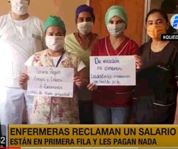 Enfermeras reclaman un salario digno