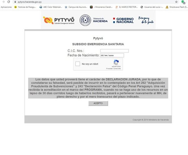Prevén un último pago de subsidio Pytyvõ para la segunda quincena de mayo - Nacionales - ABC Color