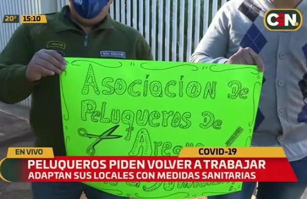 Peluqueros piden volver a trabajar con medidas sanitarias - C9N