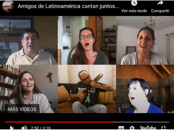 Latinoamericanos se unen en un canto de esperanza