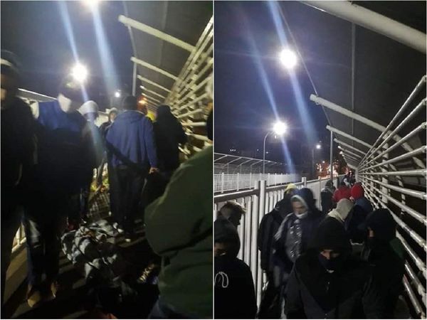 Más compatriotas llegan al Puente de la Amistad en medio del frío