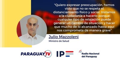 Ministro Mazzoleni exhorta a ciudadanía a no relajarse en cuarentena inteligente - .::RADIO NACIONAL::.