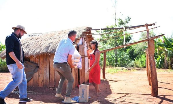 Comunidades indígenas del área de influencia de Itaipú recibieron cerca de 60.000 kg de alimentos