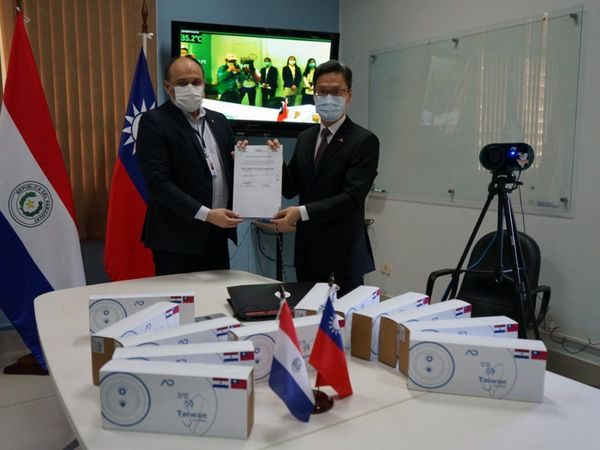 Taiwán donó 12 cámaras térmicas para la lucha contra el coronavirus