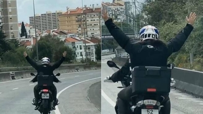 HOY / Madonna, curada de coronavirus, se pasea en moto por Lisboa