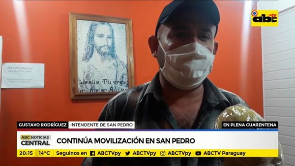 Continúa movilización en San Pedro - ABC Noticias - ABC Color