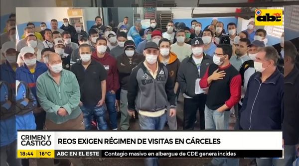 Reos exigen régimen de visitas en cárceles - Crimen y castigo - ABC Color