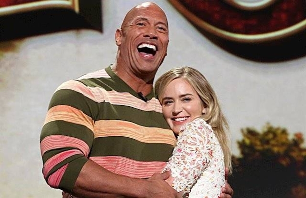 HOY / Dwayne Johnson y Emily Blunt volverán a trabajar juntos en "Ball and Chain"