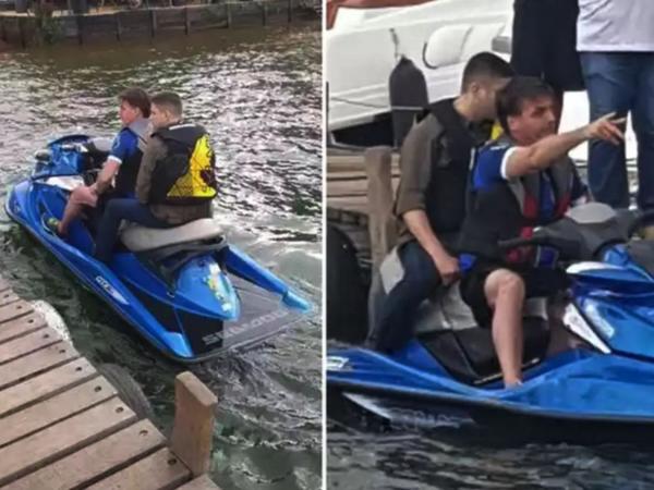 Bolsonaro se pasea en jet ski ante luto oficial y 10.000 muertos por Covid-19