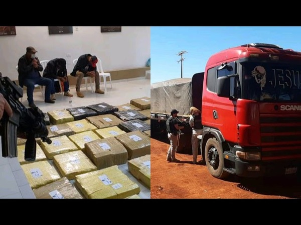 CAMIÓN INTERCEPTADO POR LA SENAD TENÍA 3.075 KILOS DE MARIHUANA