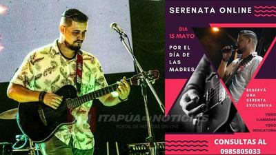 CANTANTE OFRECE SERENATA ONLINE PARA MADRES EN SU DÍA.