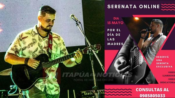 CANTANTE OFRECE SERENATA ONLINE PARA MADRES EN SU DÍA.