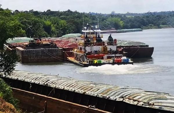 HAY 800.000 TON. DE SOJA VARADAS EN PUERTOS Y BARCOS
