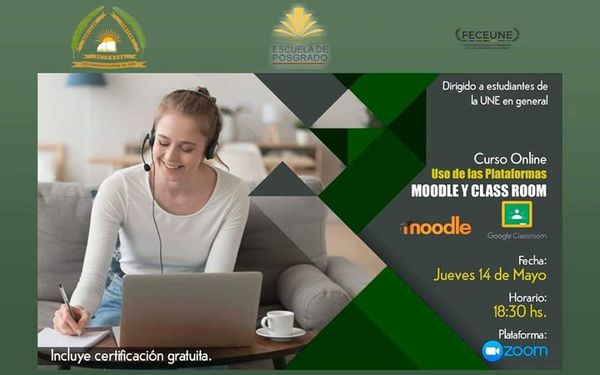 Preparan taller sobre uso de plataformas Moodle y Classroom