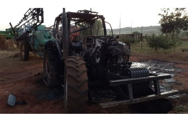 Quema de maquinarias y posible secuestro en Amambay, ¿volvió el EPP? - Paraguay Informa