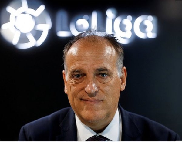 Presidente de la Liga Española espera que el fútbol vuelva el12 de junio