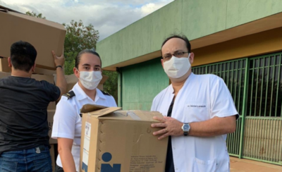 HOY / Donan carga de insumos médicos al Hospital General de Luque