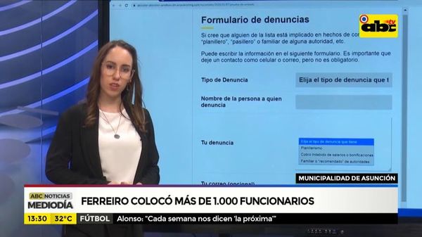 Ferreiro ubicó a más de 1.000 funcionarios en la intendencia - ABC Noticias - ABC Color