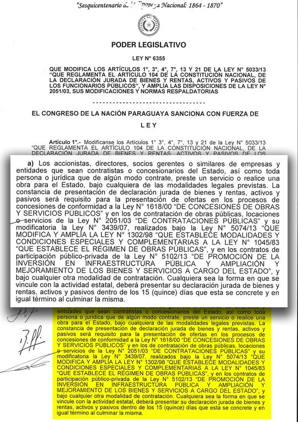 Grupo de contratistas del Estado accionan contra exigencia de presentar DD.JJ. - Nacionales - ABC Color