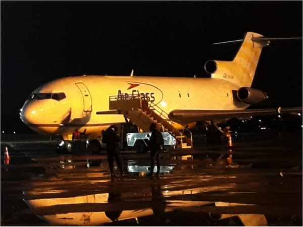 Anoche llegó  nueva carga sanitaria procedente de  China