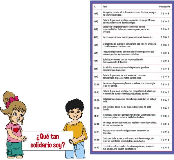 Test de solidaridad (adaptación) - Escolar - ABC Color