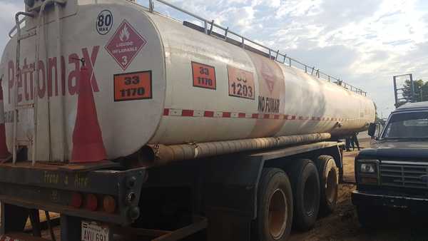 INCAUTAN 34.000 LITROS DE COMBUSTIBLE DE CONTRABANDO