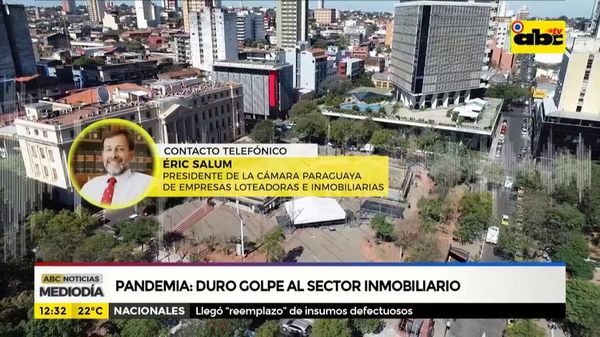 Pandemia: Duro golpe al sector inmobiliario - ABC Noticias - ABC Color