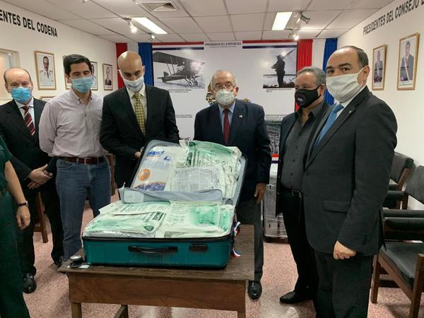 GOBIERNO RECIBIÓ EQUIPOS DE BIOSEGURIDAD PARA LUCHA CONTRA EL CORONAVIRUS