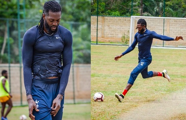Adebayor ya practica con pelota con miras a su retorno