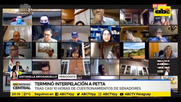 Terminó interpelación a Petta - ABC Noticias - ABC Color