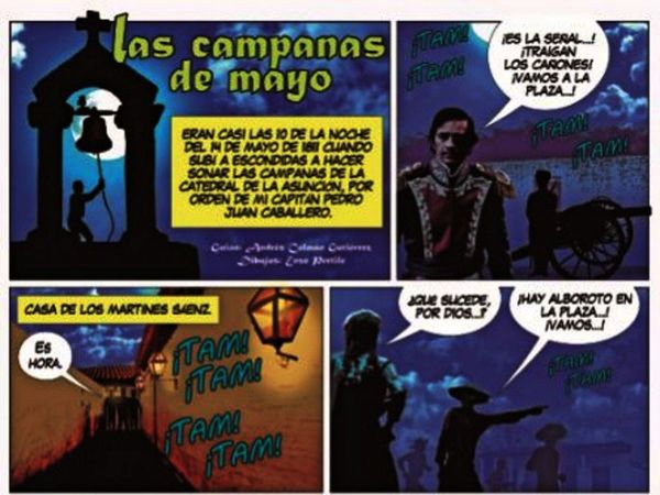 Cómic relata los sucesos del 14 y 15 de Mayo de 1811