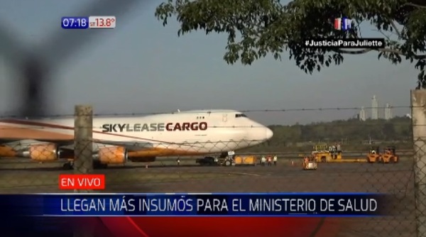 Llegan más insumos para Salud