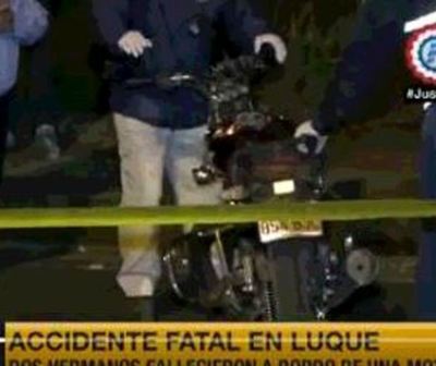 Accidente de tránsito deja dos hermanos muertos en Luque