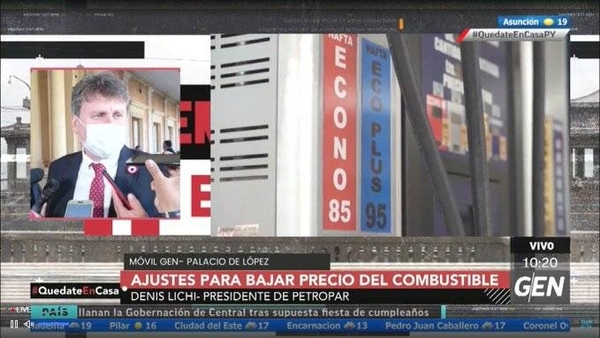 HOY / Titular de Petropar, Denis Lichi, anuncia que la próxima semana habrá novedades en relación al precio del combustible
