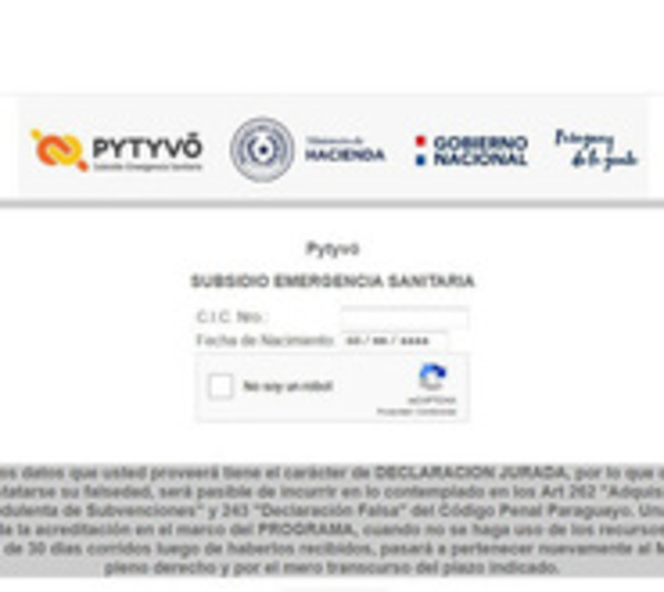 Falsificaron datos para ser beneficiarios del programa Pytyvõ - Paraguay.com
